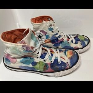 US 3 Juniors Converse Chuck Taylor All Star EUR 35 Tiedye Unique Cloth Toecap!